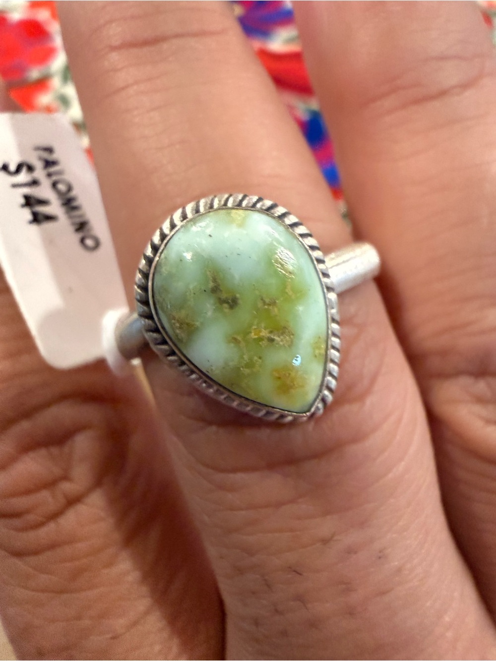 Palomino on Sterling silver adjustable ring